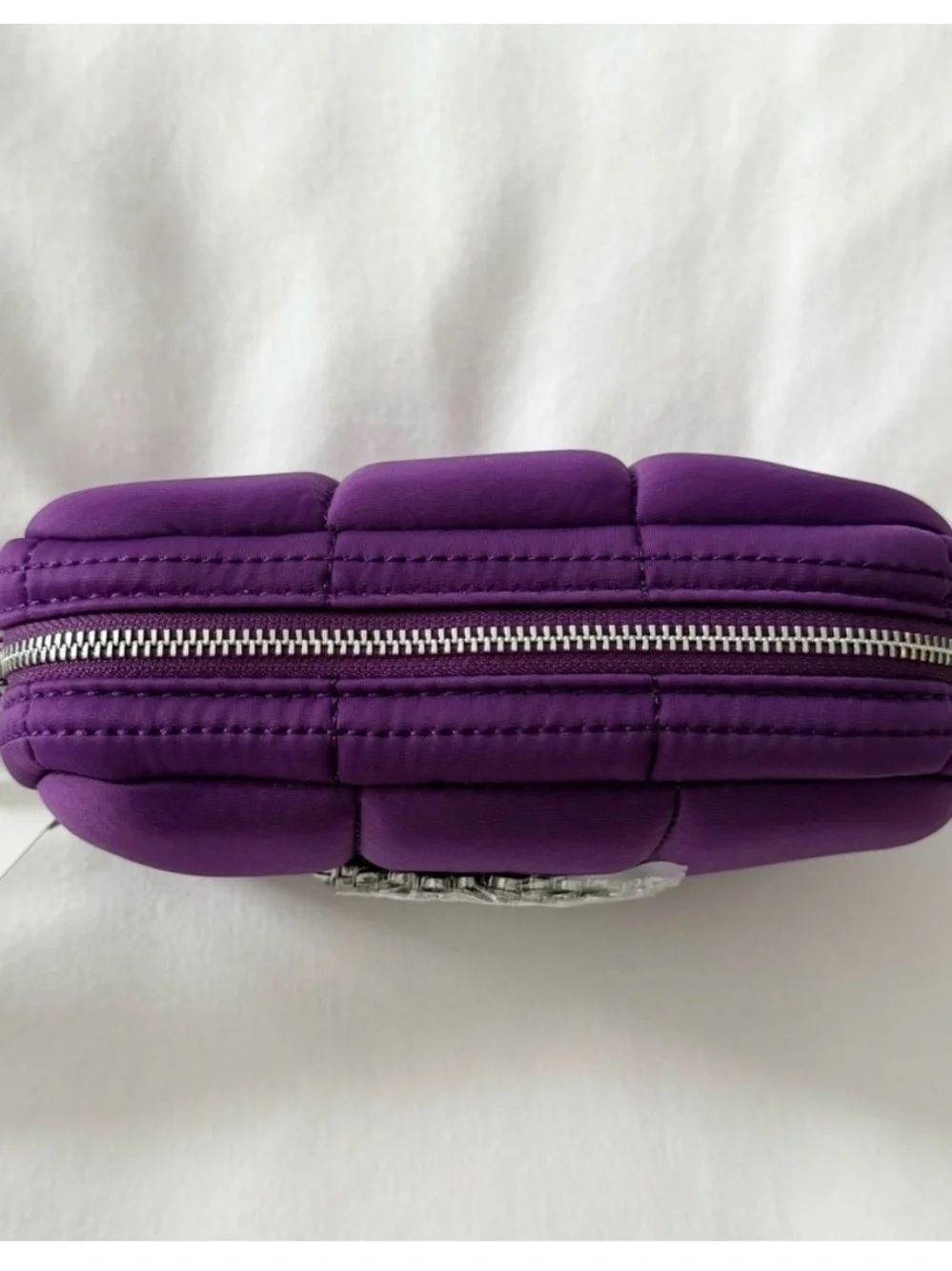 Zara Purple Mini Bag with crystals in the front.